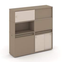 Набор 33 Тумба двойная с надставкой ES.NB.2V-33